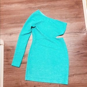 BCBG sea foam mini dress